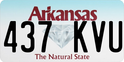 AR license plate 437KVU