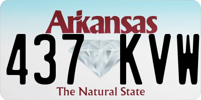 AR license plate 437KVW