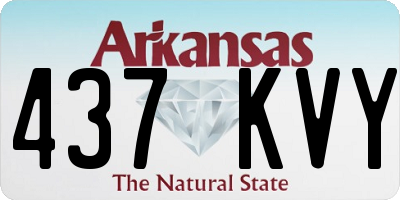 AR license plate 437KVY