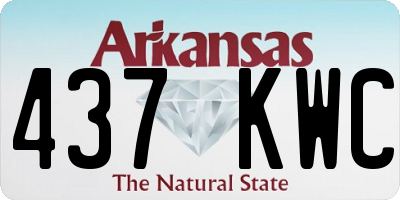 AR license plate 437KWC