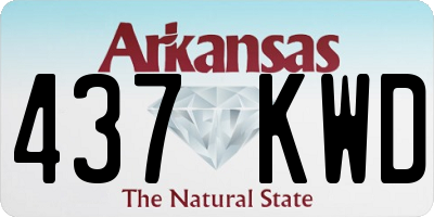 AR license plate 437KWD