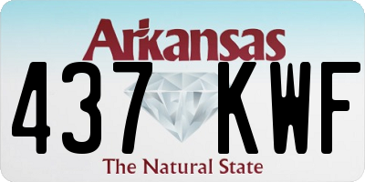 AR license plate 437KWF