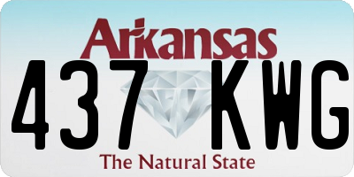 AR license plate 437KWG