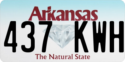 AR license plate 437KWH