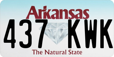 AR license plate 437KWK