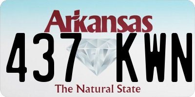 AR license plate 437KWN