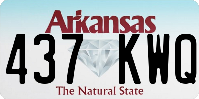 AR license plate 437KWQ