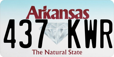 AR license plate 437KWR