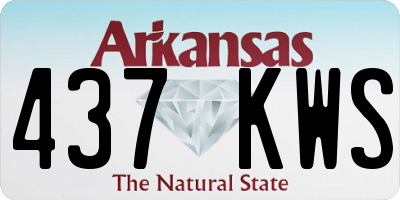 AR license plate 437KWS