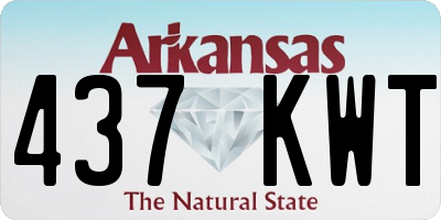 AR license plate 437KWT