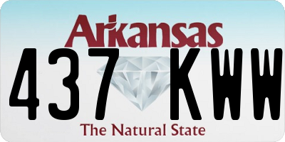AR license plate 437KWW