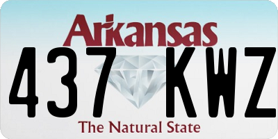AR license plate 437KWZ