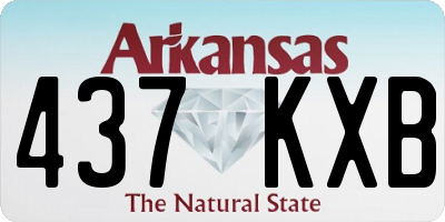 AR license plate 437KXB