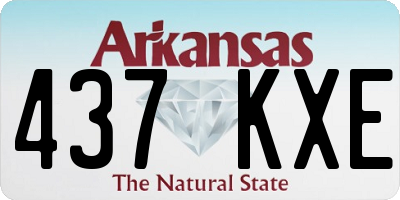 AR license plate 437KXE