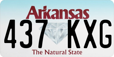 AR license plate 437KXG