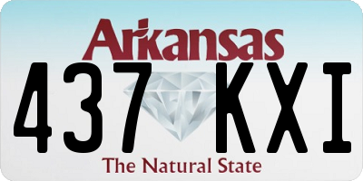 AR license plate 437KXI