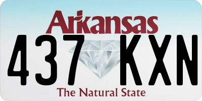 AR license plate 437KXN