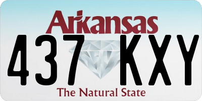 AR license plate 437KXY
