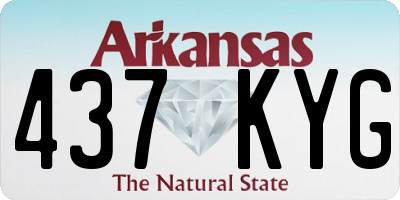 AR license plate 437KYG
