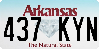 AR license plate 437KYN