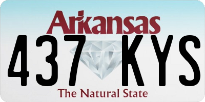AR license plate 437KYS