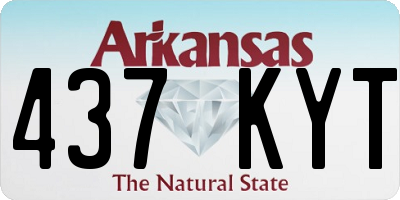 AR license plate 437KYT