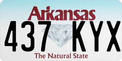 AR license plate 437KYX