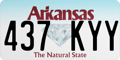 AR license plate 437KYY