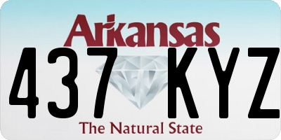 AR license plate 437KYZ