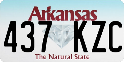 AR license plate 437KZC