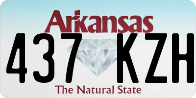 AR license plate 437KZH