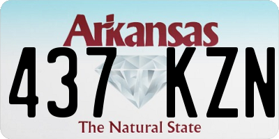 AR license plate 437KZN