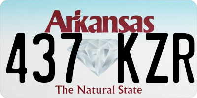 AR license plate 437KZR