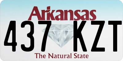 AR license plate 437KZT