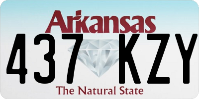 AR license plate 437KZY