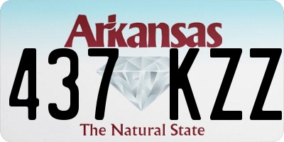AR license plate 437KZZ