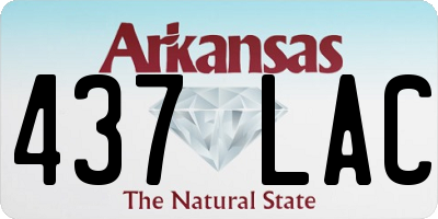 AR license plate 437LAC