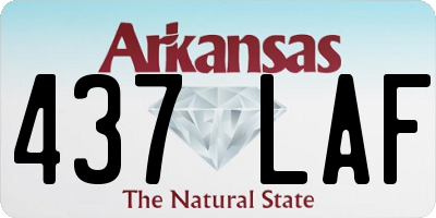 AR license plate 437LAF