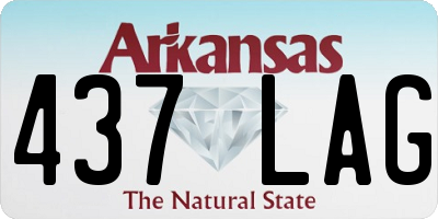 AR license plate 437LAG
