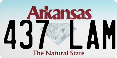 AR license plate 437LAM