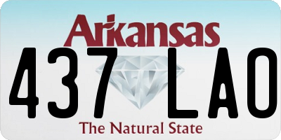 AR license plate 437LAO