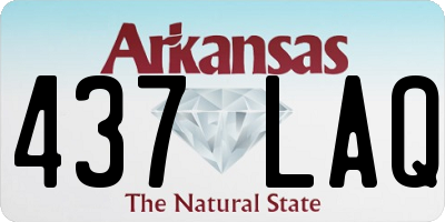 AR license plate 437LAQ
