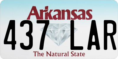 AR license plate 437LAR