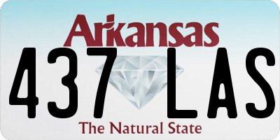 AR license plate 437LAS