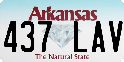 AR license plate 437LAV