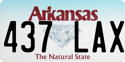 AR license plate 437LAX