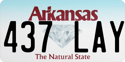 AR license plate 437LAY