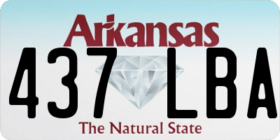 AR license plate 437LBA