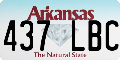AR license plate 437LBC