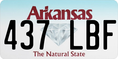 AR license plate 437LBF